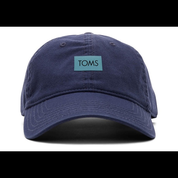 Toms Accessories - New Toms blue logo adjustable baseball cap hats